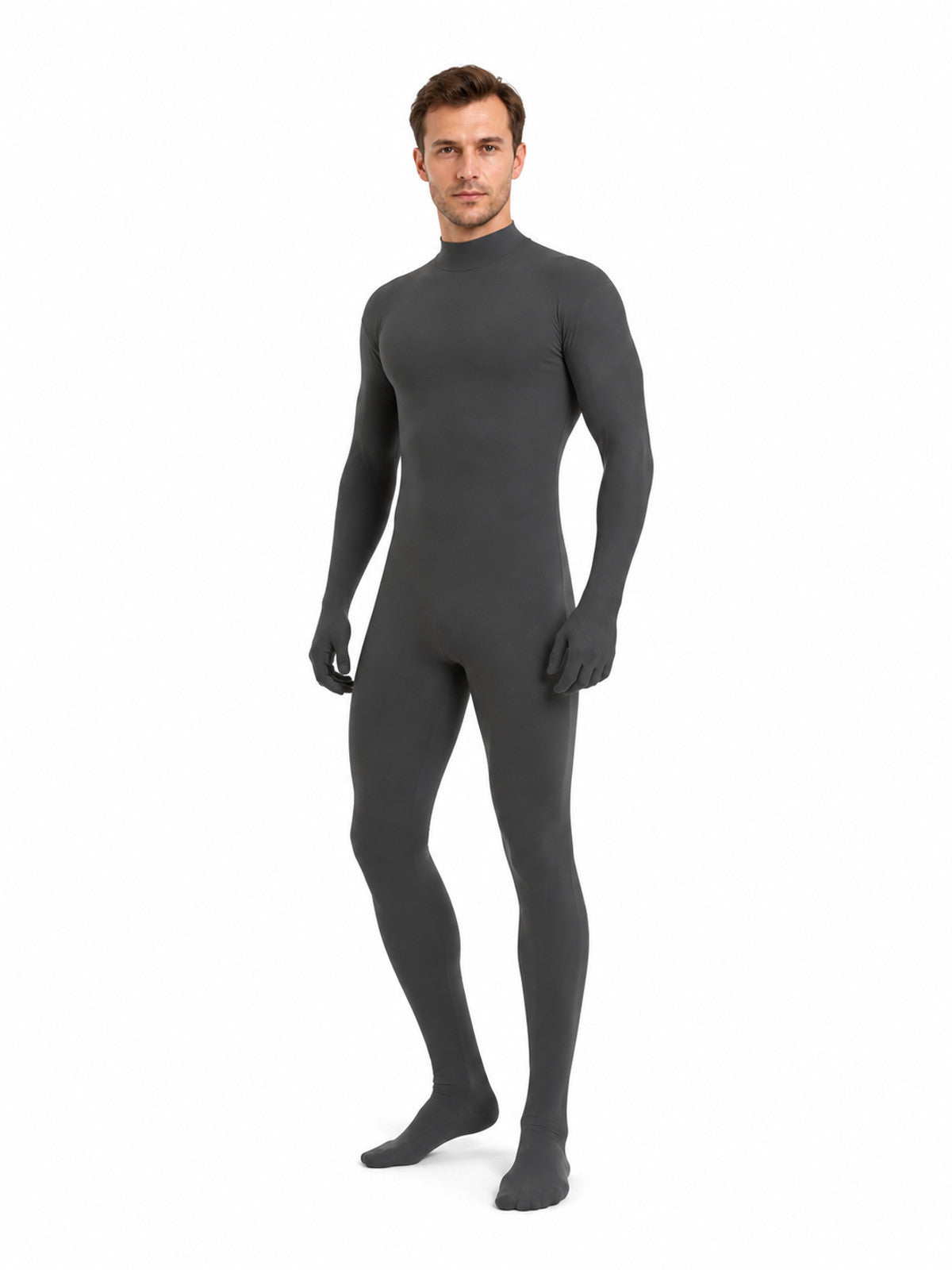 Solid-Color Zentai Bodysuit for Halloween and Dance