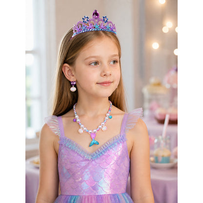 Mermaid Crown Carnival Headpiece for Halloween lifestyle view