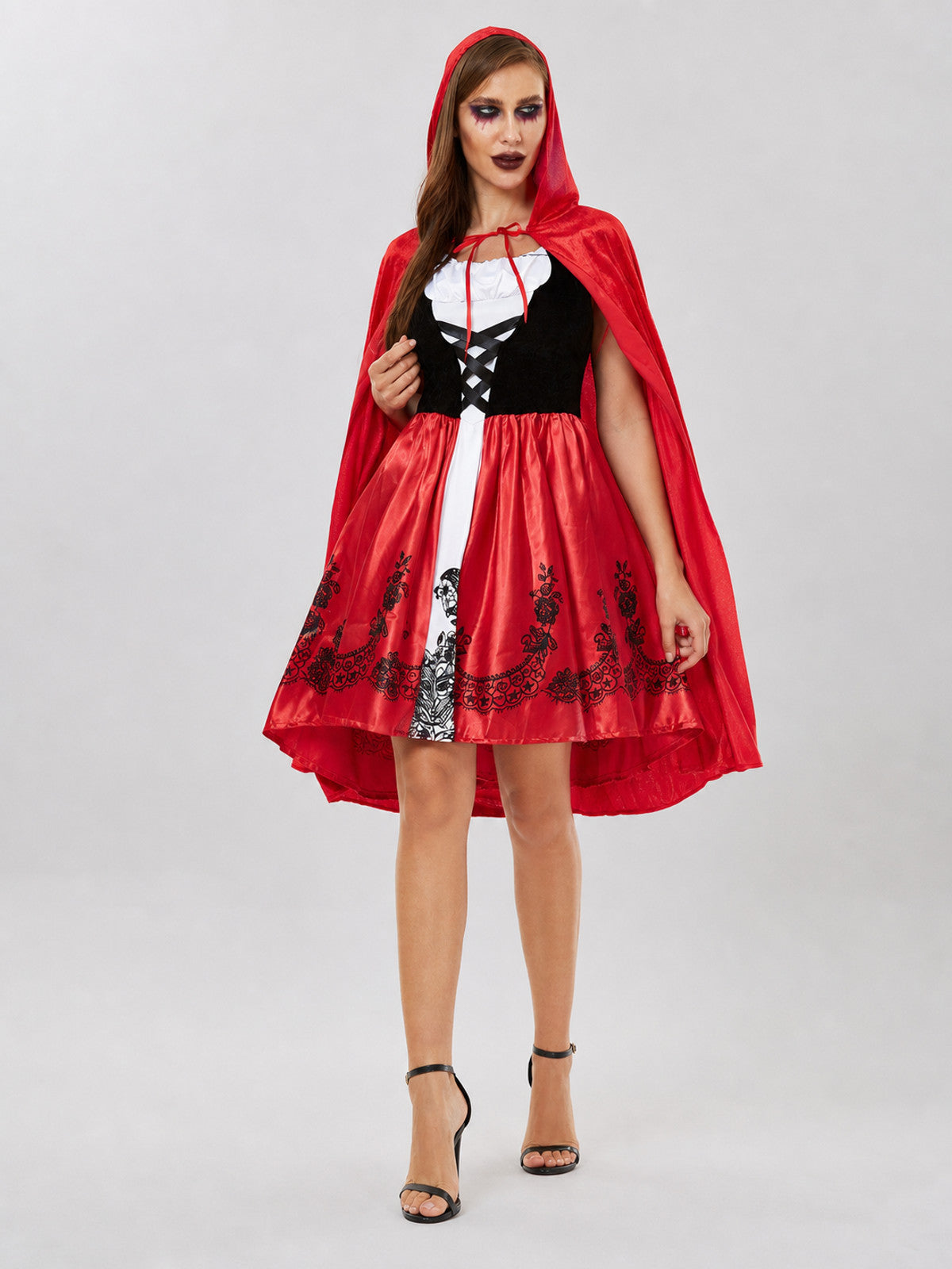 Little Red Riding Hood Costume: Hooded Dress and Cape Costume Dresses detail