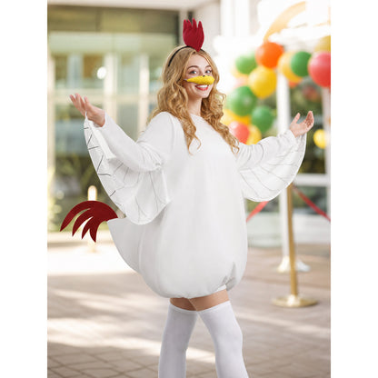 Adult Chicken Costume with Wings and Accessories lifestyle