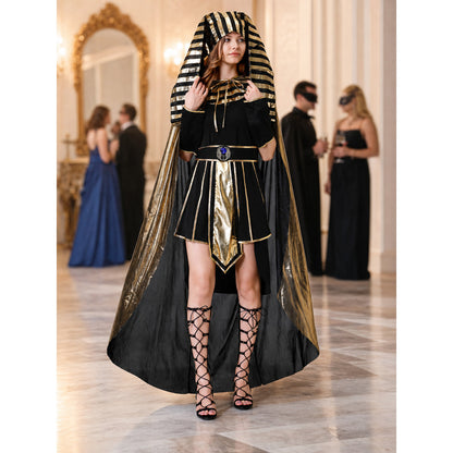 Egyptian Costume with Headdress and Cape