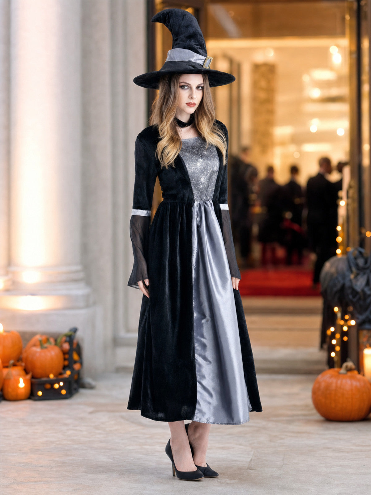 Witch Costume with Dress and Hat lifestyle view