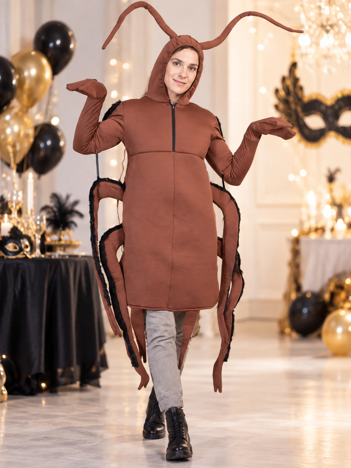 Brown Insect Costume with Hood lifestyle view