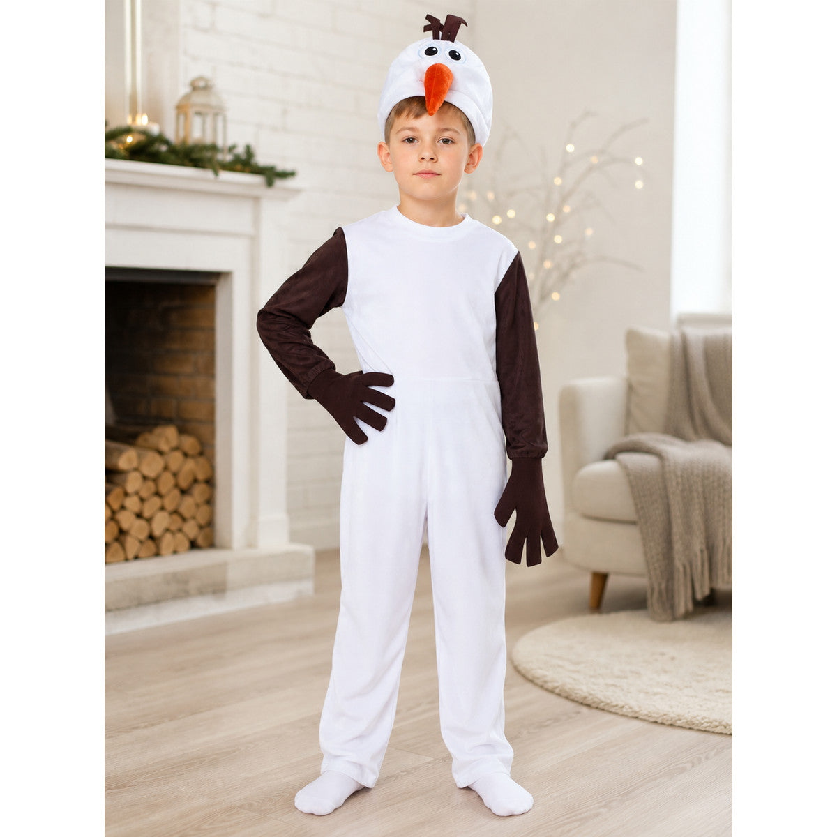 Snowman Costume for Cosplay, Holidays, and Performances lifestyle
