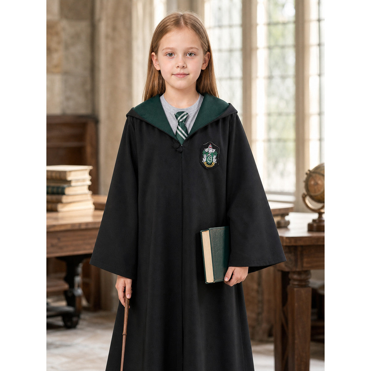Wizard Costume: Hooded Robe with Tie lifestyle view