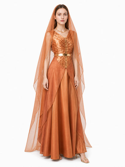 Mon Mothma Costume from Star Wars with Veil