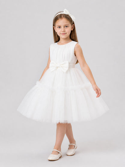 L2066XZ Tutu Dress with Tulle Skirt and Bow Costume Dresses detail