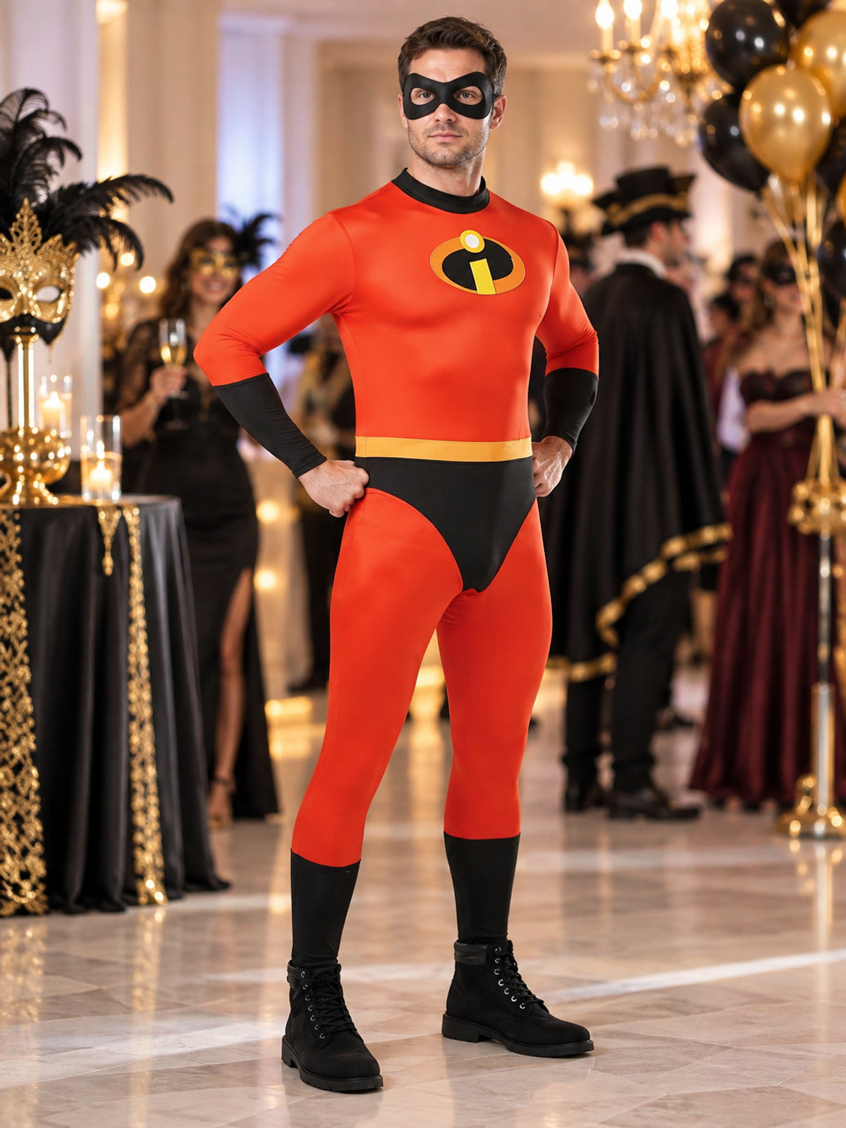 Adult Superhero Costume with Mask
