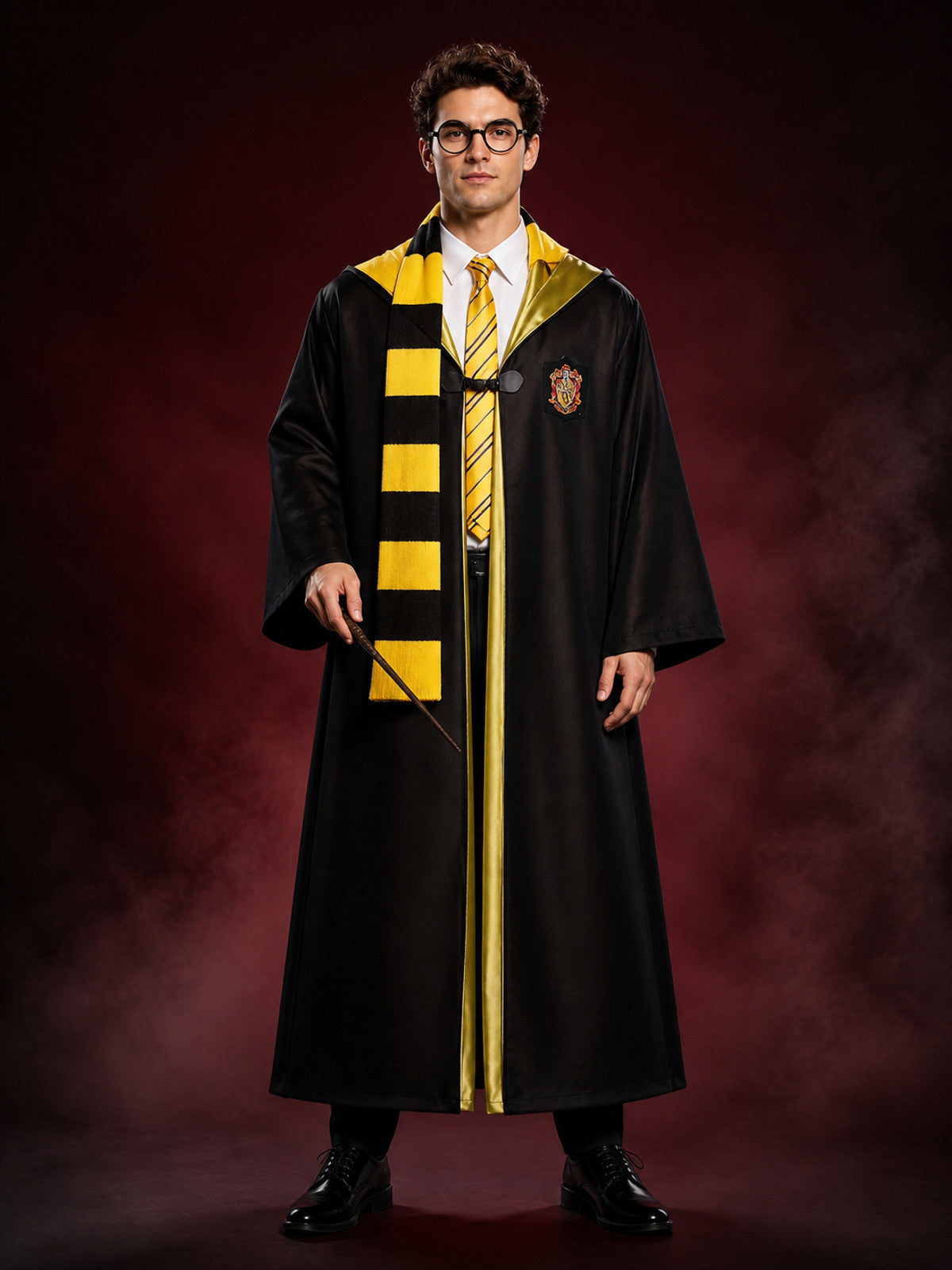 Harry Potter Hufflepuff Robe, 4-Piece Cosplay Set main product view