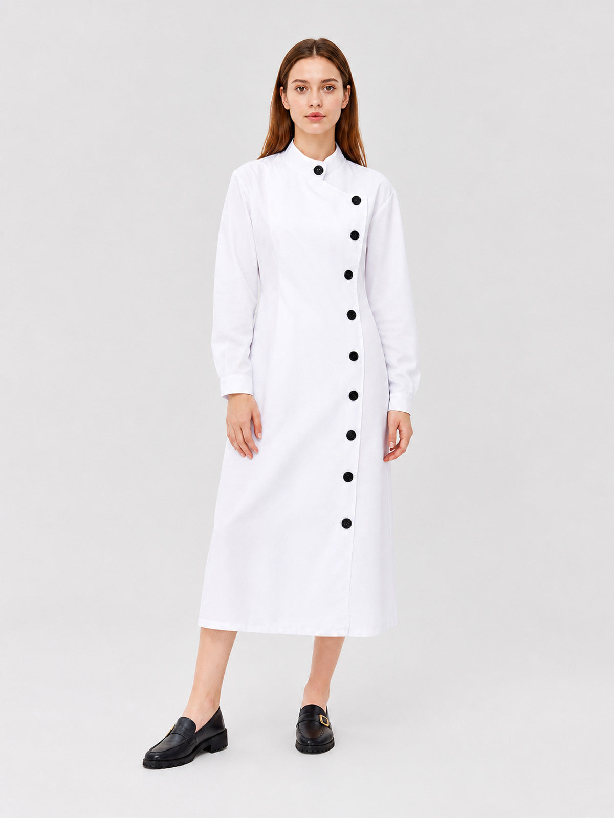 Halloween Carnival Costume, White Long Coat