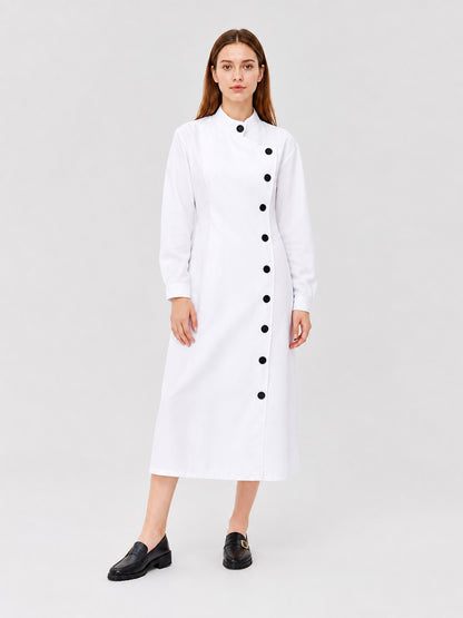 Halloween Carnival Costume, White Long Coat