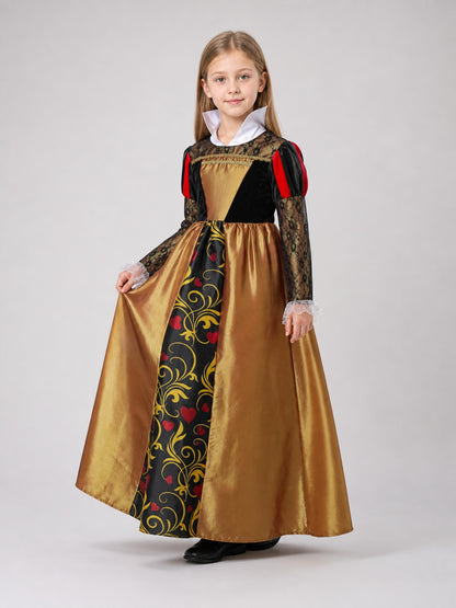 Princess Costume Dress with Crown for Halloween Costume Dresses detail