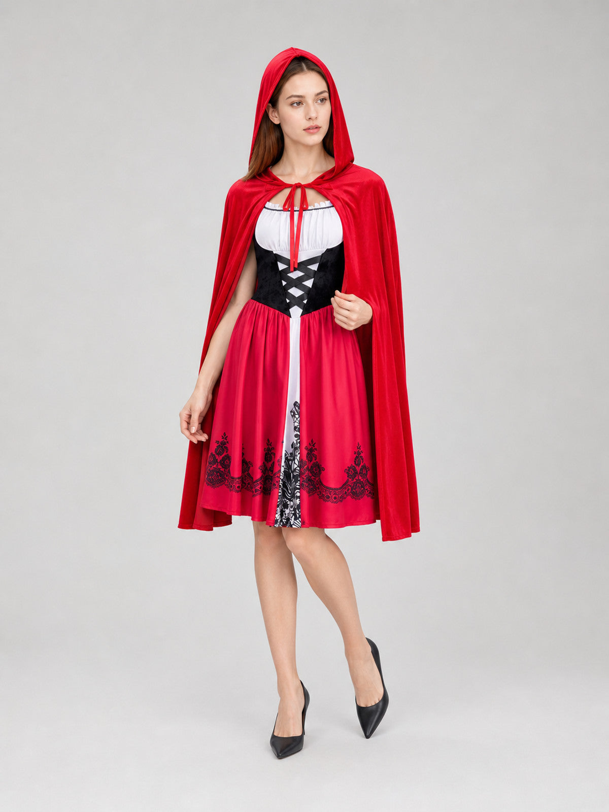 Little Red Riding Hood Costume: Dress and Cape Costume Dresses detail