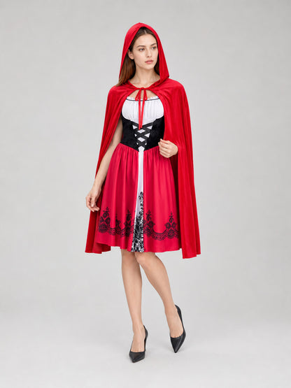 Little Red Riding Hood Costume: Dress and Cape Costume Dresses detail