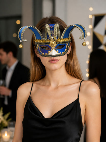 Venetian Carnival Mask with Bells