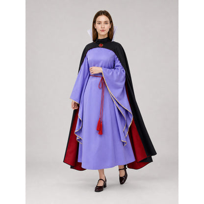 Queen Costume: Dress, Cloak, Crown on-model front view