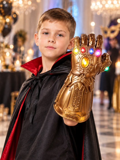 Glowing Bronze-Gold Gauntlet Glove lifestyle view