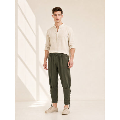 Men's Loose-Fit Pants with Drawstrings lifestyle view