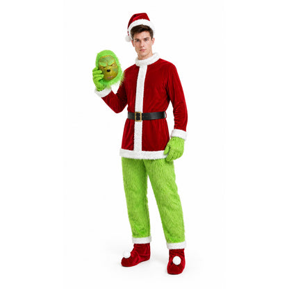 Green Monster Cosplay Costume with Mask Costume Masks detail