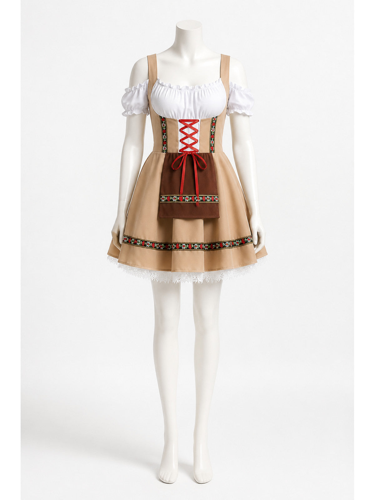 Short Pinafore Dress for Cosplay with Apron