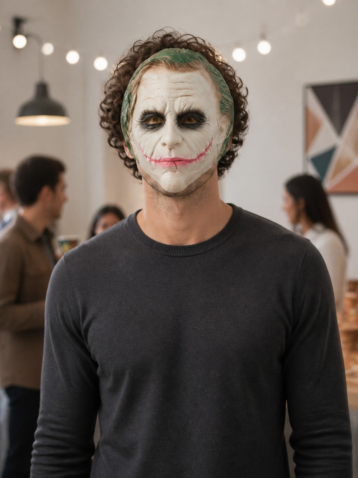 Halloween Clown Carnival Mask lifestyle view