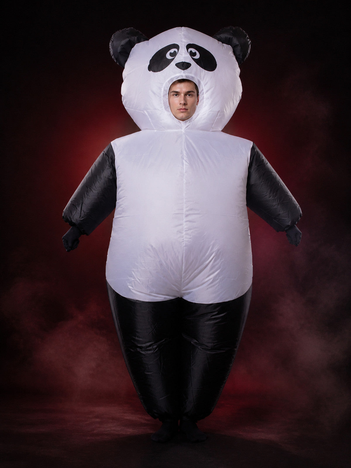 Inflatable Panda Costume Bodysuit for Adults, Funny Halloween Party Outfit