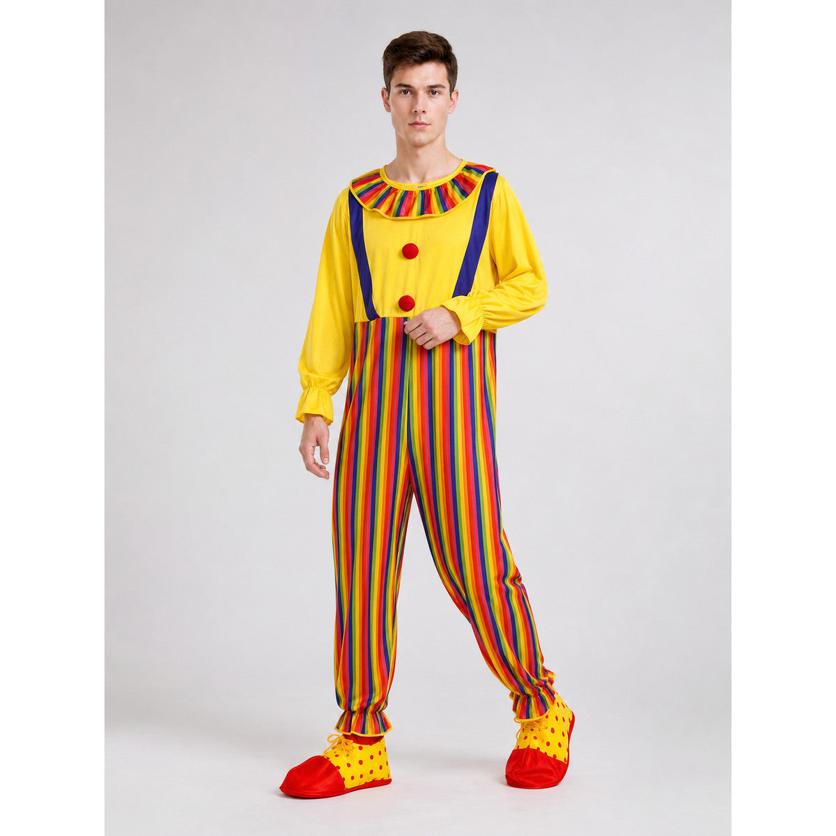 Clown Costume for Carnival and Stage Performances Costumes detail