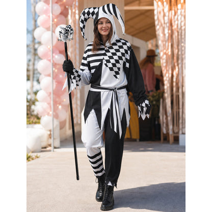 Halloween Skeleton Jester Costume lifestyle