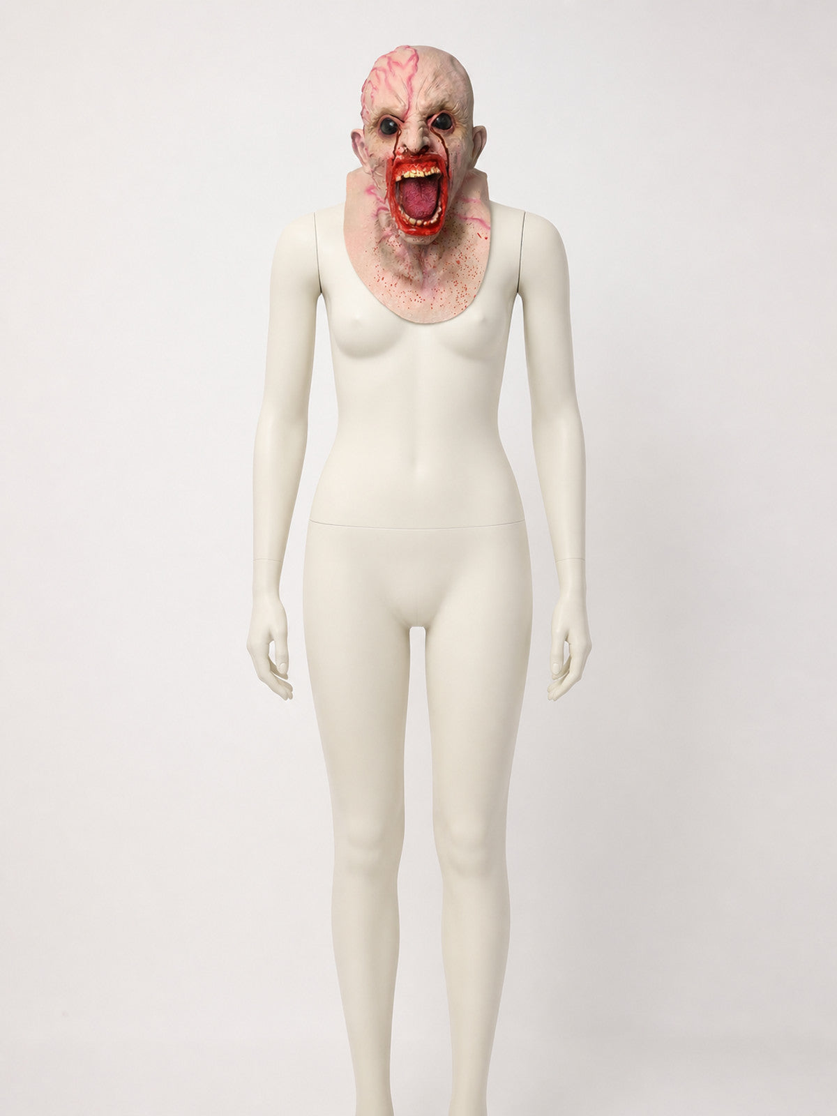 Scary Zombie Halloween Mask with Bloody Marks lifestyle view