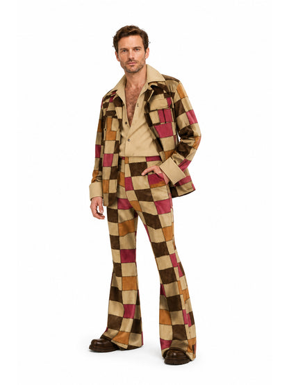 1970s Disco Stage Costume, Three-Piece with Bell-Bottoms Costumes detail