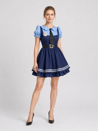 Judy Cosplay Costume, Dress with Accessories Costume Dresses detail