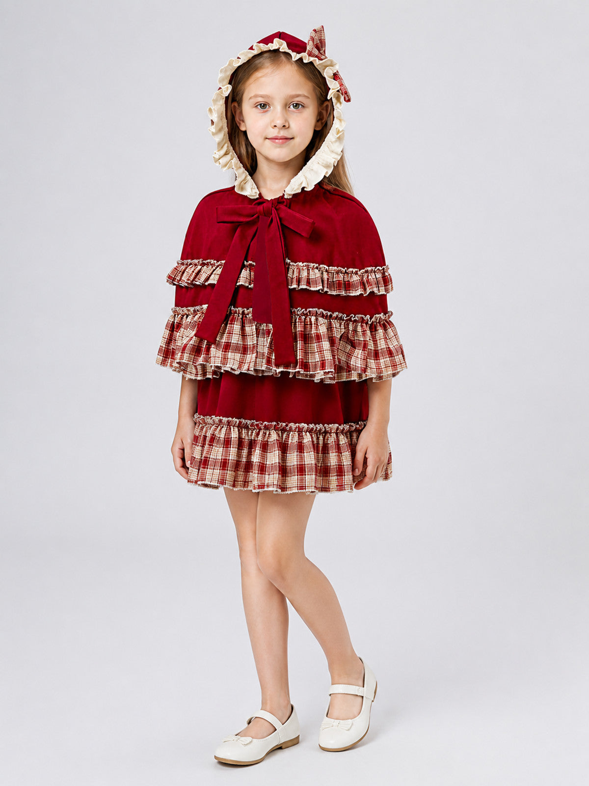 Red Riding Hood Hooded Carnival Dress Costume Dresses detail