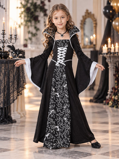 Vampire-Style Carnival Costume, Lace Dress