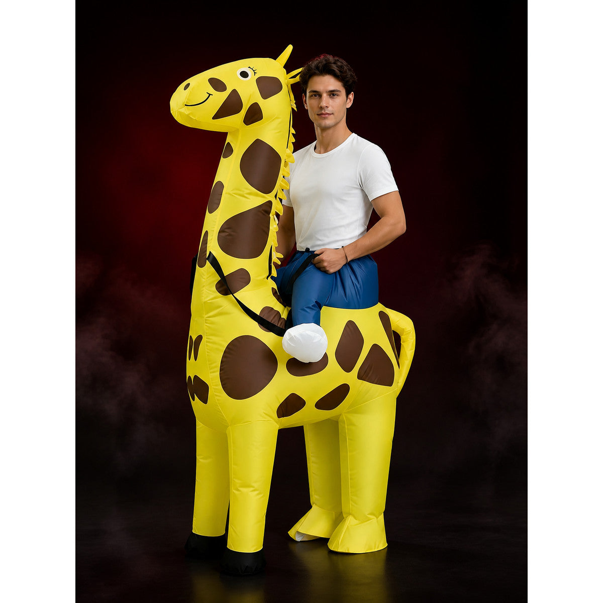 Inflatable Giraffe Costume, Funny Halloween Christmas Stage Performance Outfit main product view