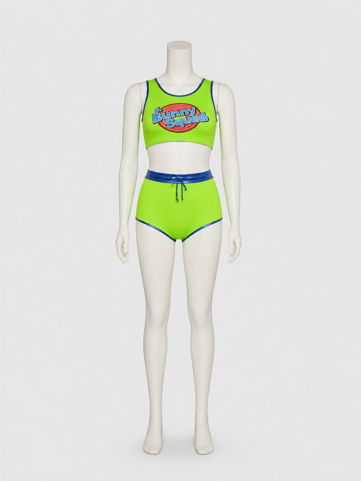 Bunny Squad Athletic Set, Neon Top and Shorts product detail