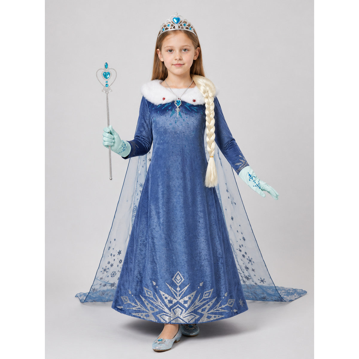 Children’s Elsa Princess Costume with Accessories product detail