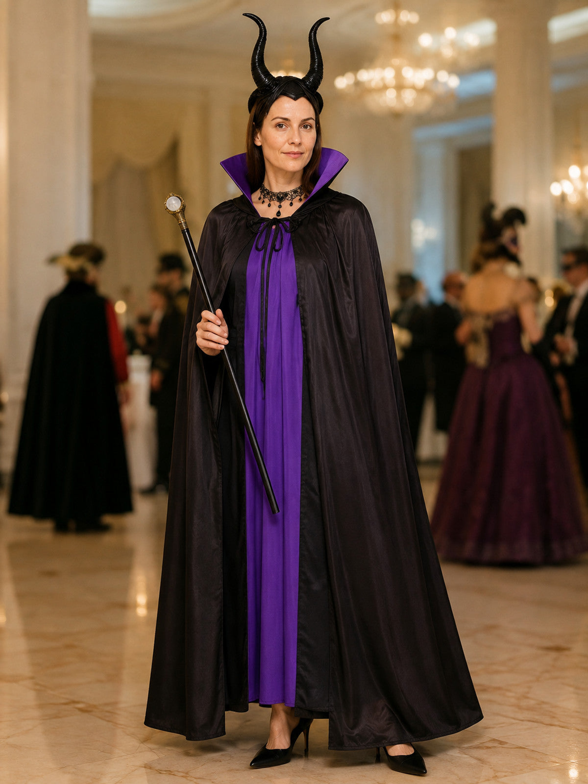 Witch Costume with Cape and Accessories lifestyle view