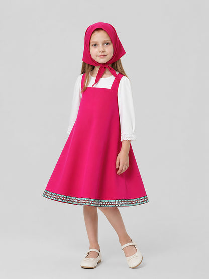 Children’s Carnival Costume Dress with Headscarf product detail