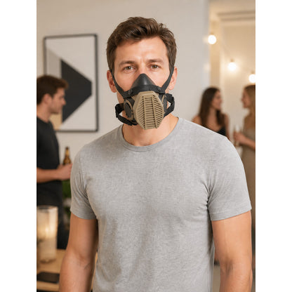 Black Carnival Mask for Halloween and Cosplay lifestyle view