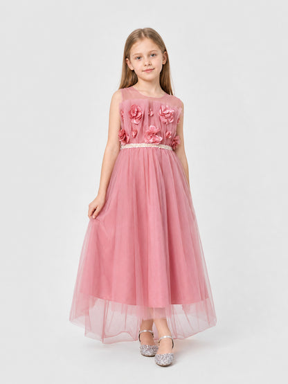 Dressy Dress with a Full Skirt, Bow, and Train Costume Dresses detail