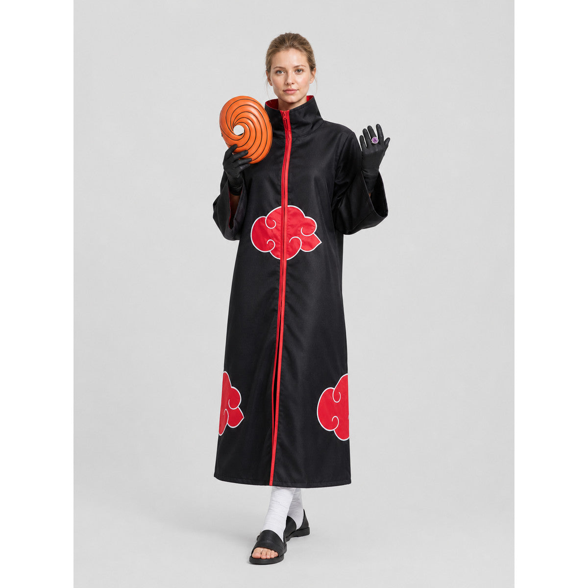 Akatsuki Cosplay Set: Cloak, Mask, Ring, Gloves Costume Capes detail
