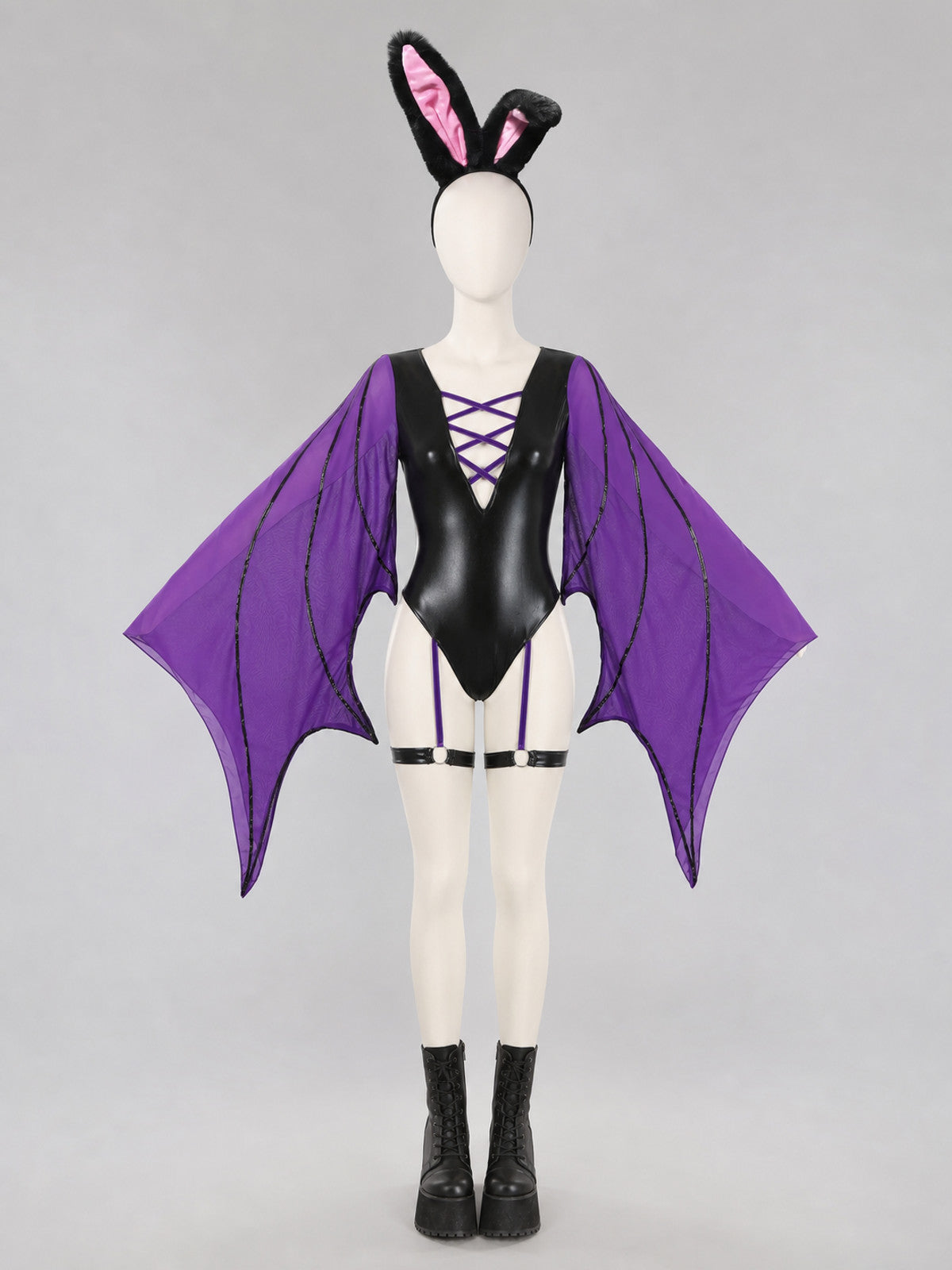 Bat Costume Cosplay — Black and Purple