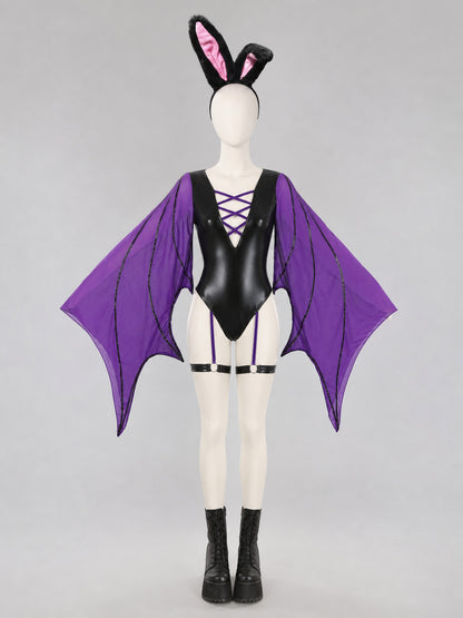 Bat Costume Cosplay — Black and Purple