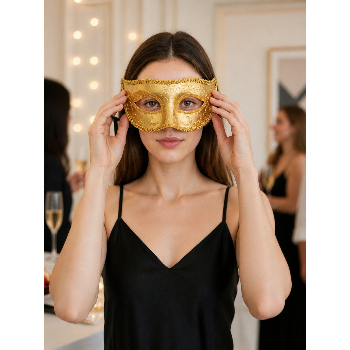 Venetian Carnival Mask for Halloween and Cosplay lifestyle view