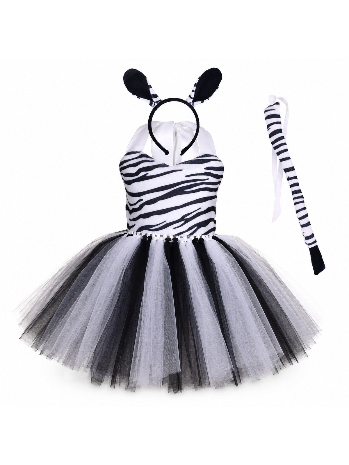 Tiger Costume for Baby Kids Forest Birthday Party Tutu Dress Outfit Toddler