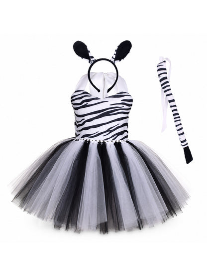 Tiger Costume for Baby Kids Forest Birthday Party Tutu Dress Outfit Toddler