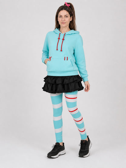 Vanellope von Schweetz Cosplay Costume, Hoodie and Skirt Shorts Wearable Blankets detail