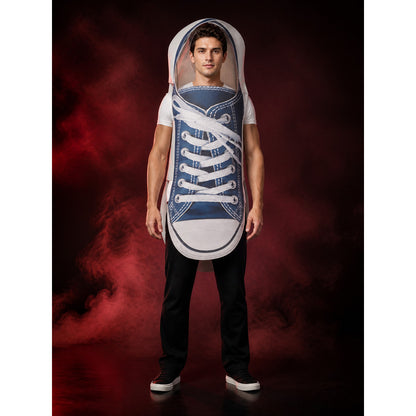 Couple's Sneaker Costume Bodysuit, Oversized Shoe Shaped Outfit for Halloween main product view