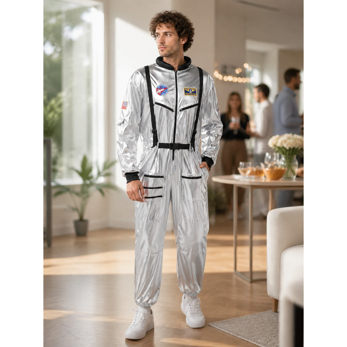 Silver Astronaut Costume Set lifestyle view