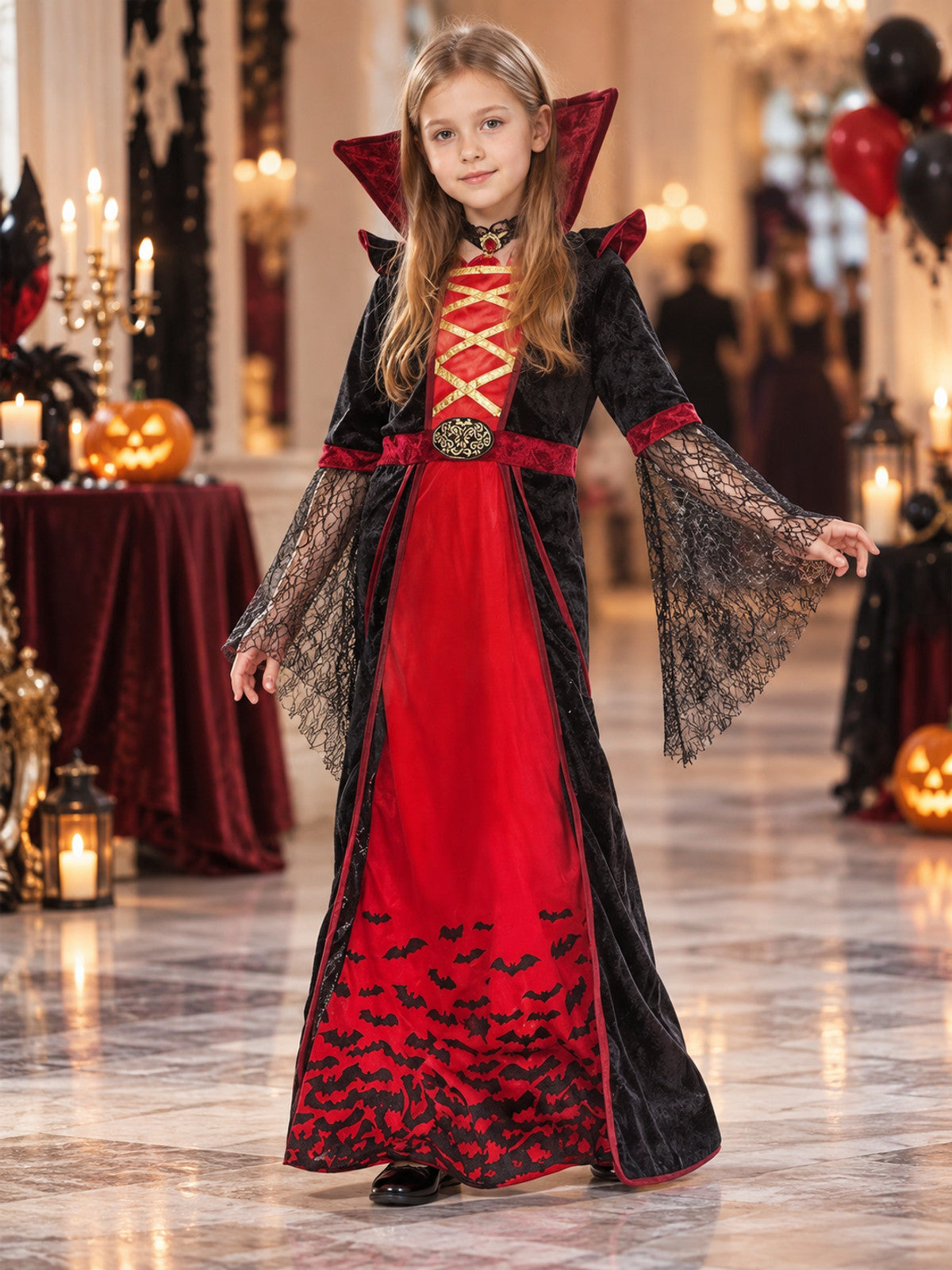 Gothic-Style Vampire Costume lifestyle view